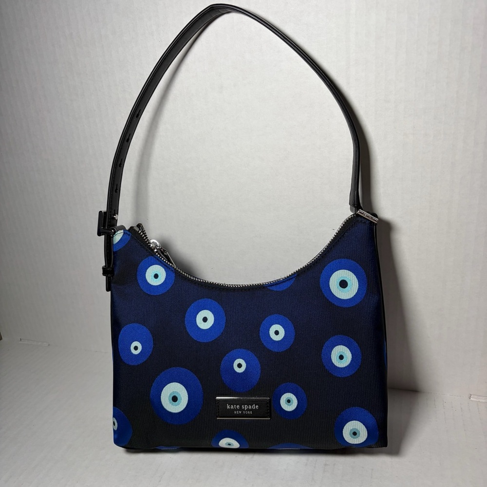 Kate Spade Sam Icon Evil Eye Jacquard Small Shoulder Purse
